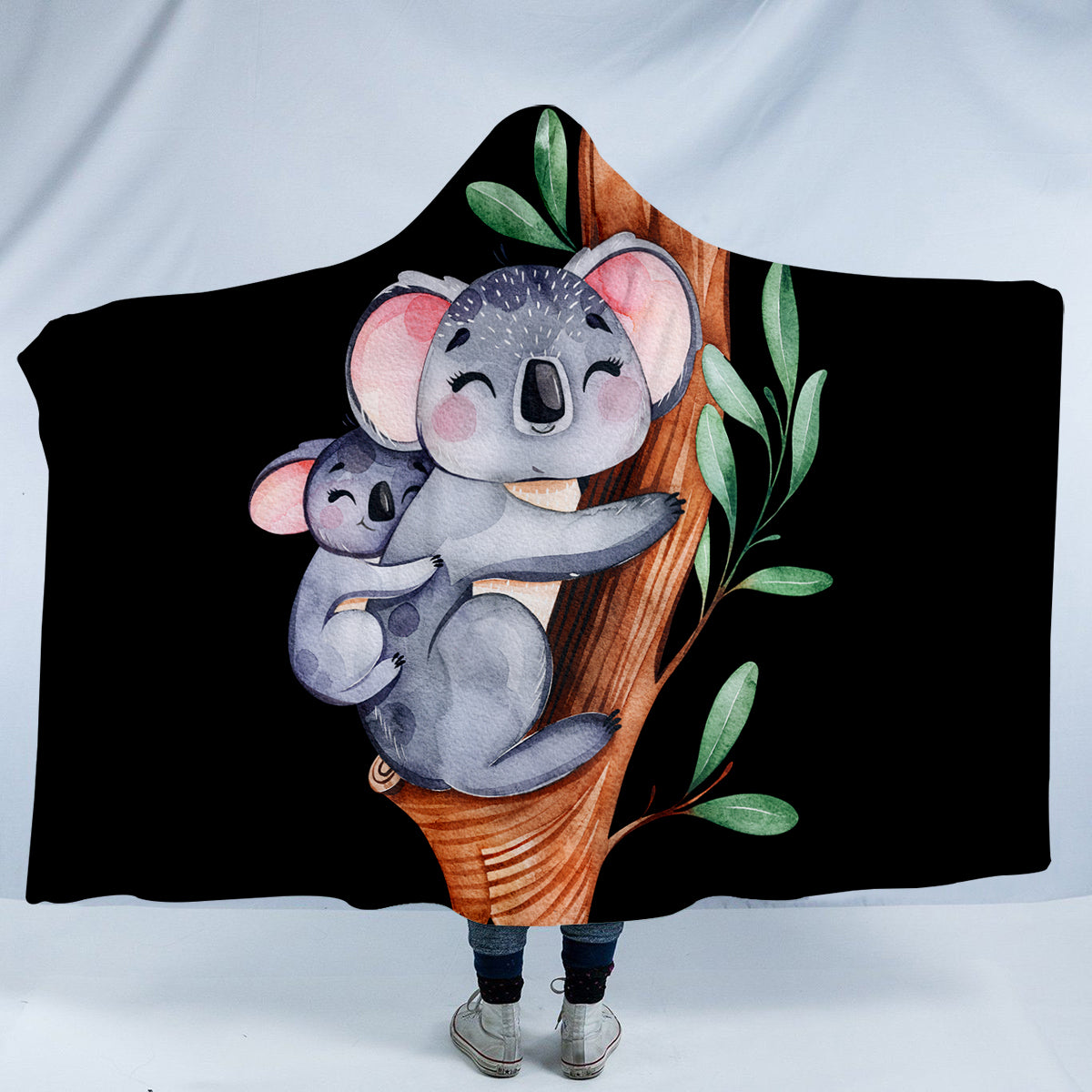 Mama Koala Hug Hooded Blanket