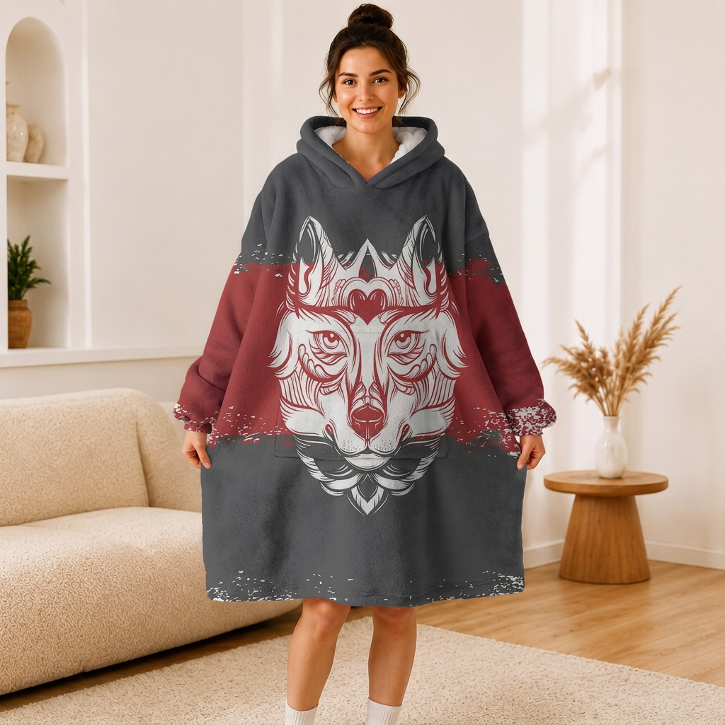 Tribal Wolf Hoodie