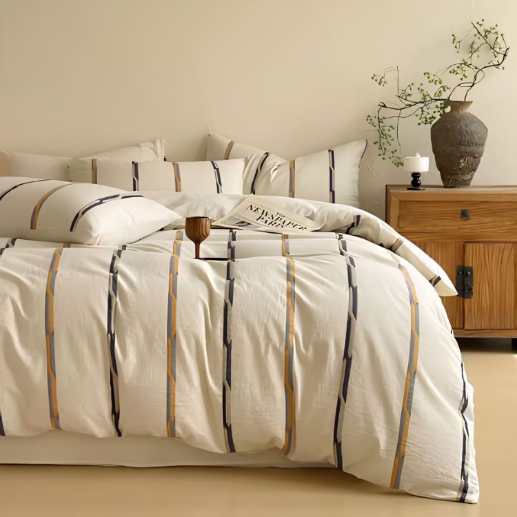 Retro Urban Stripe Duvet Cover Set