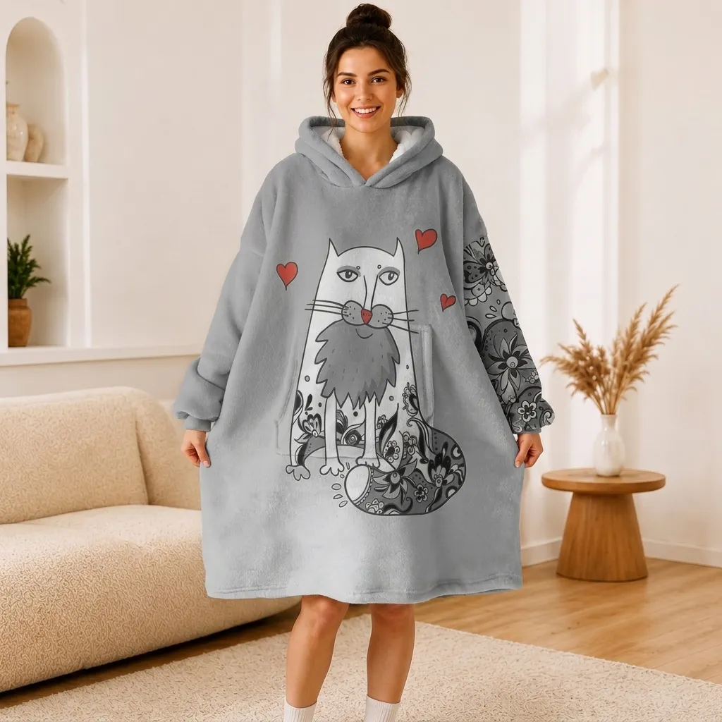 Doodle Cat Hoodie