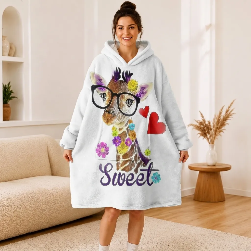 Giraffe Glasses Hoodie