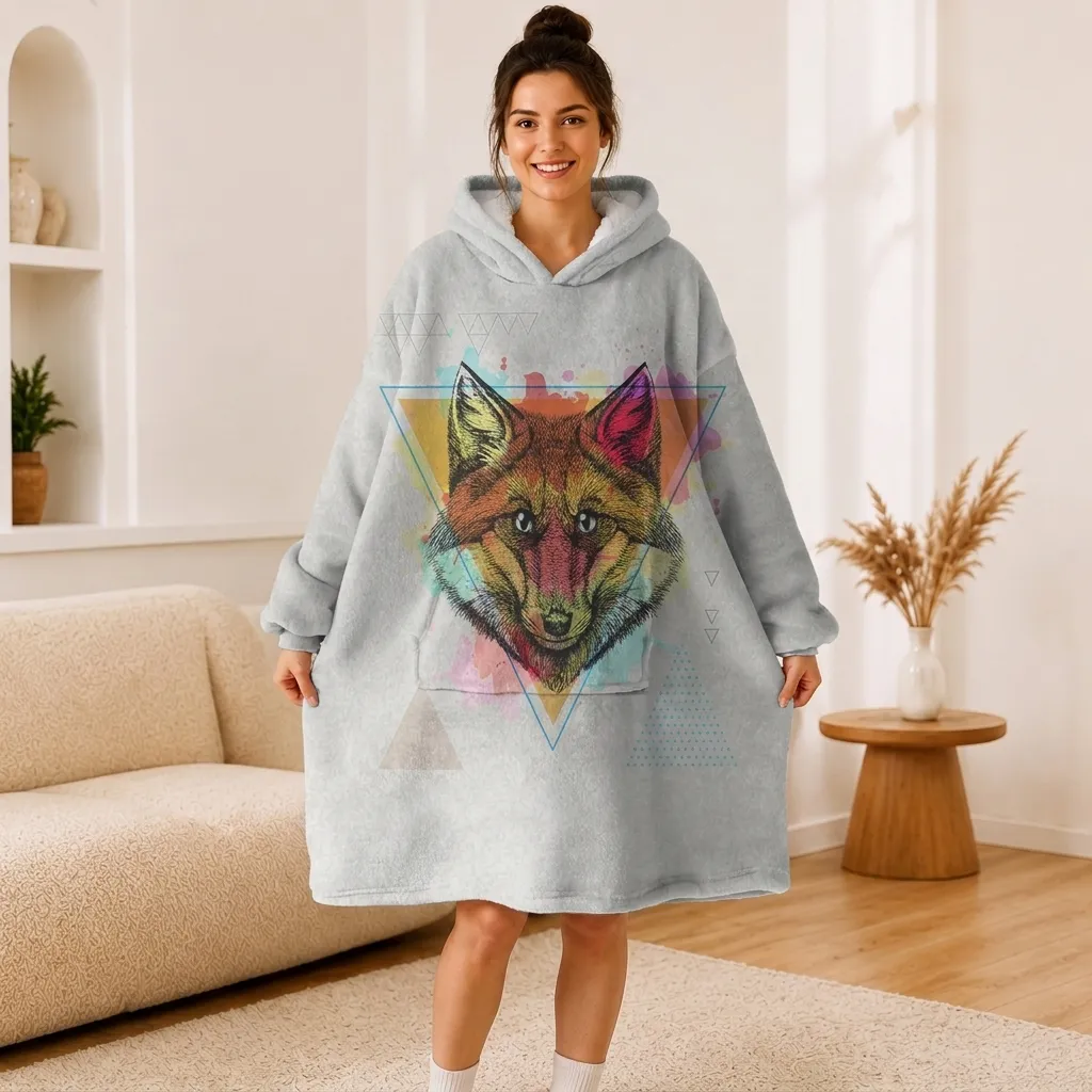 Colorful Fox Hoodie