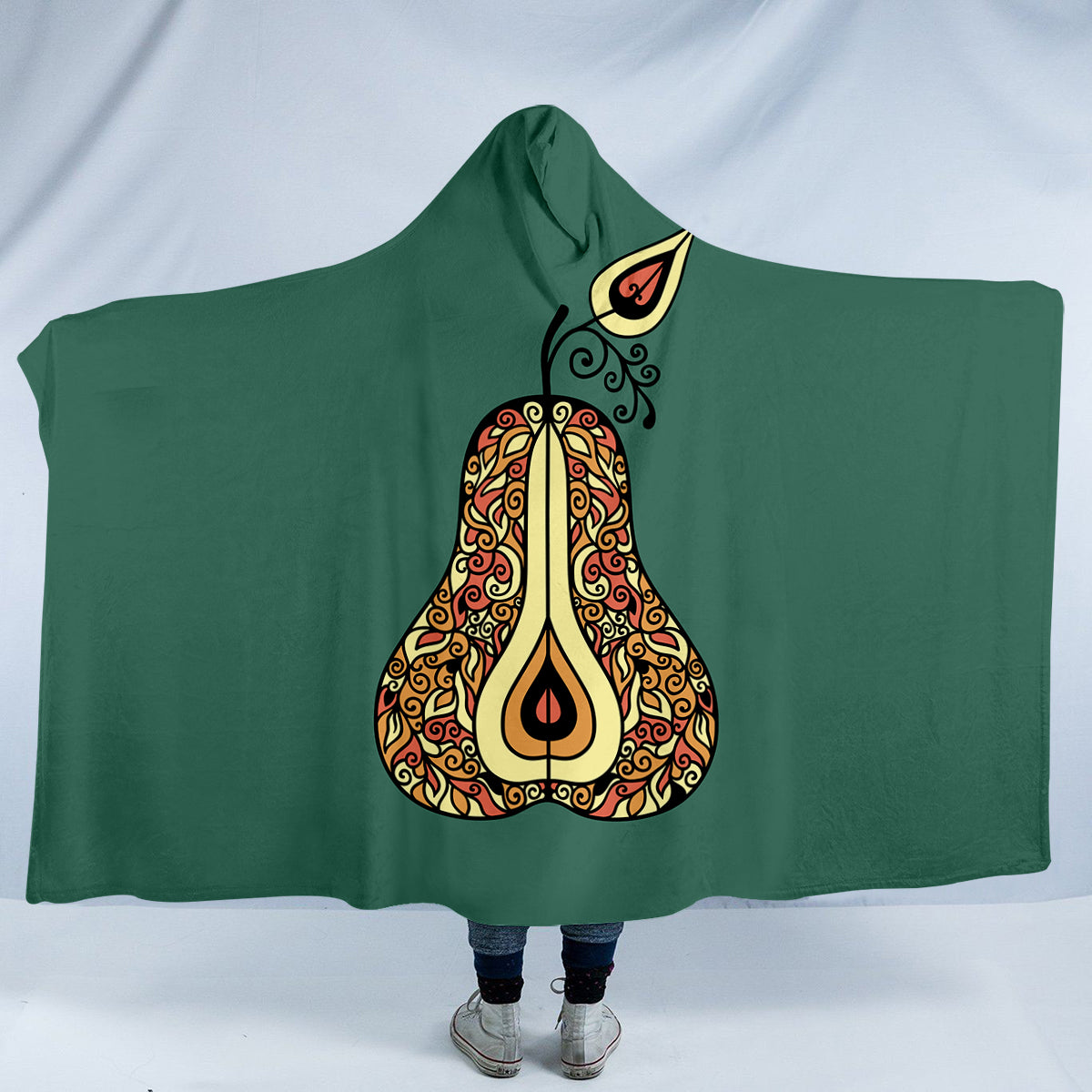 Pear Green Hooded Blanket