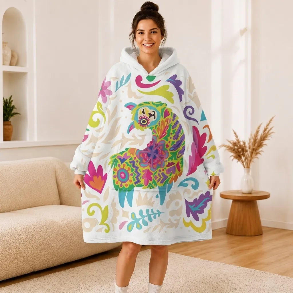 Colorful llama Hoodie