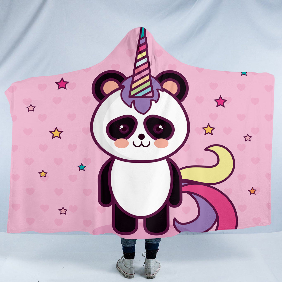 Pandacorn Magic Hooded Blanket