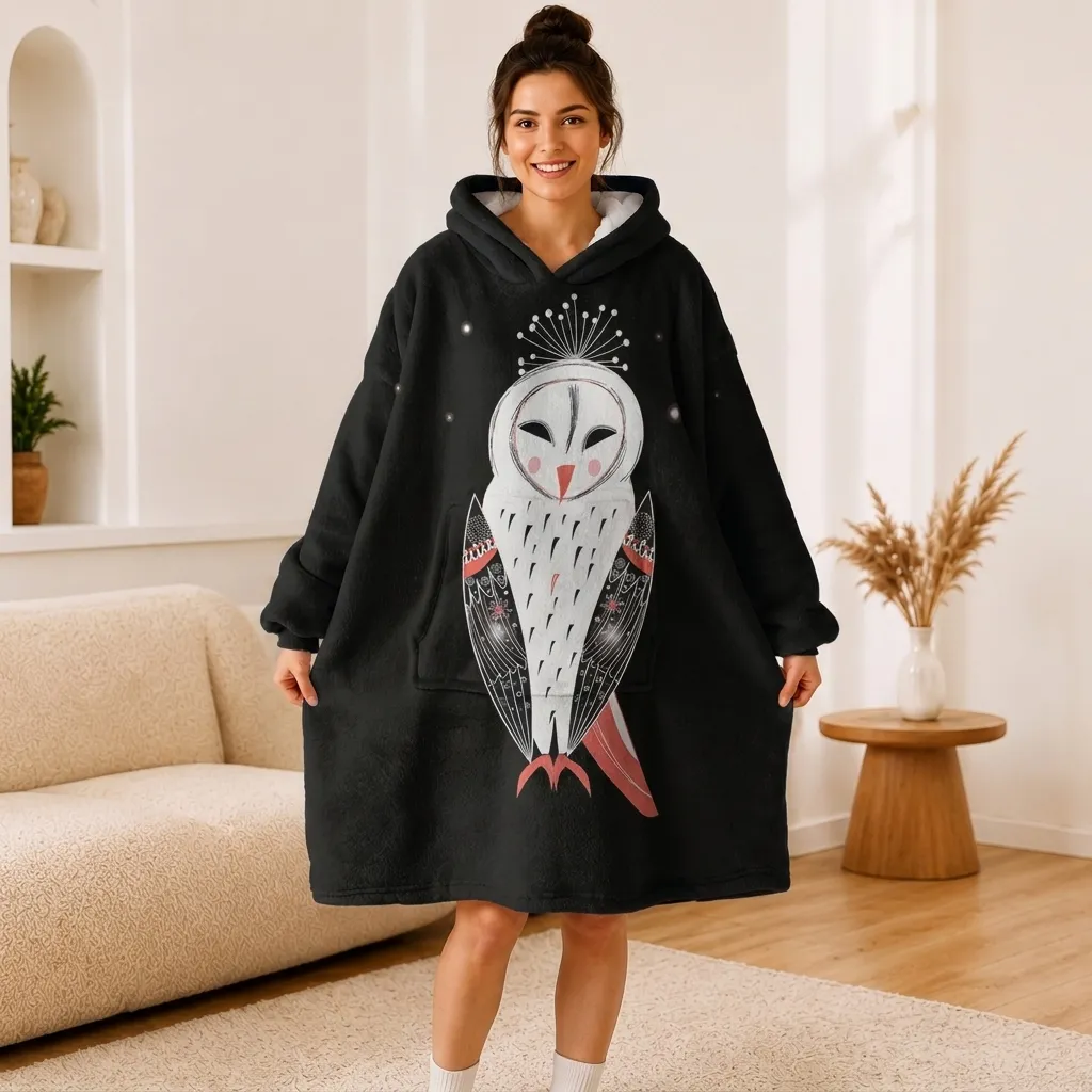 Owl Stylized Hoodie