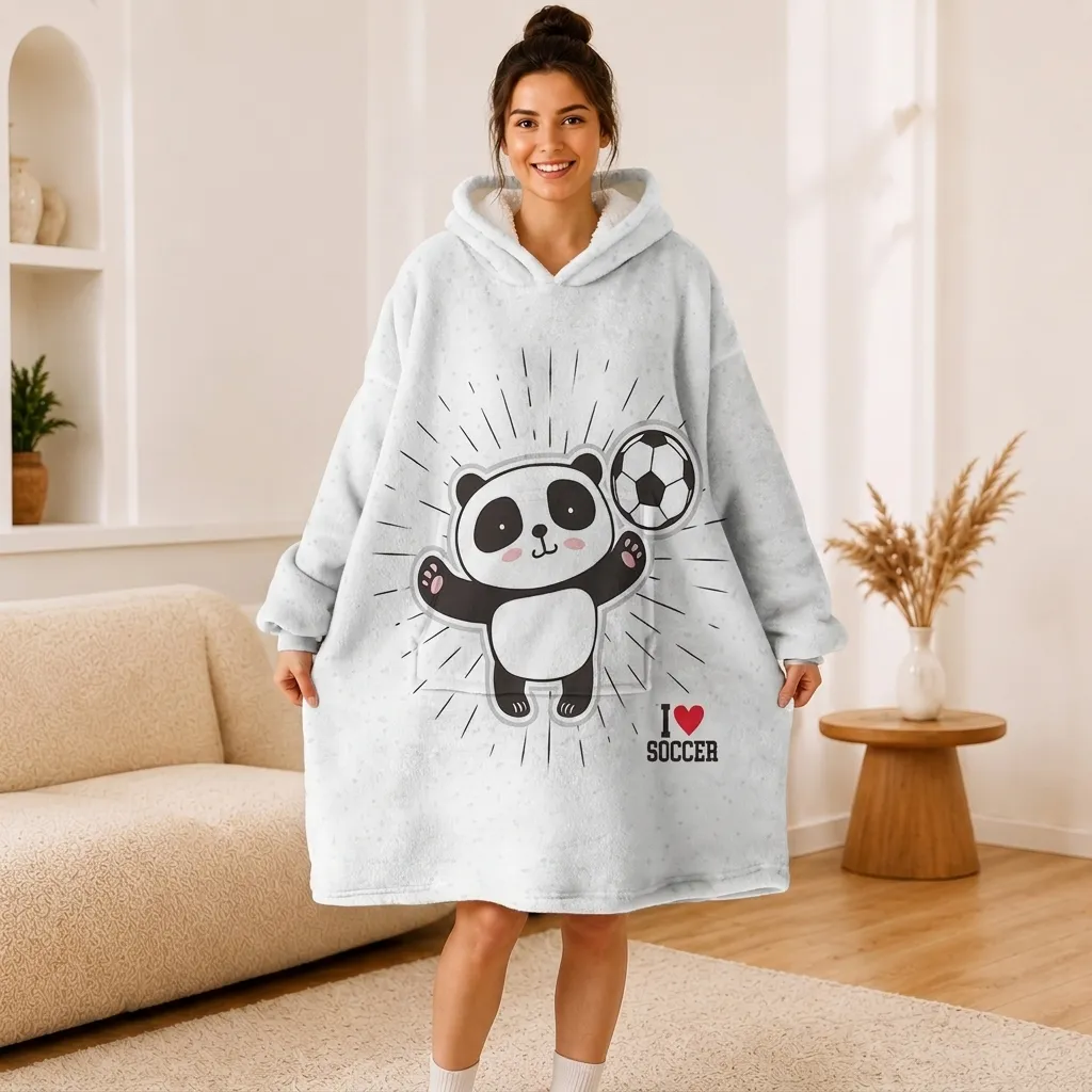 Panda Soccer Hoodie