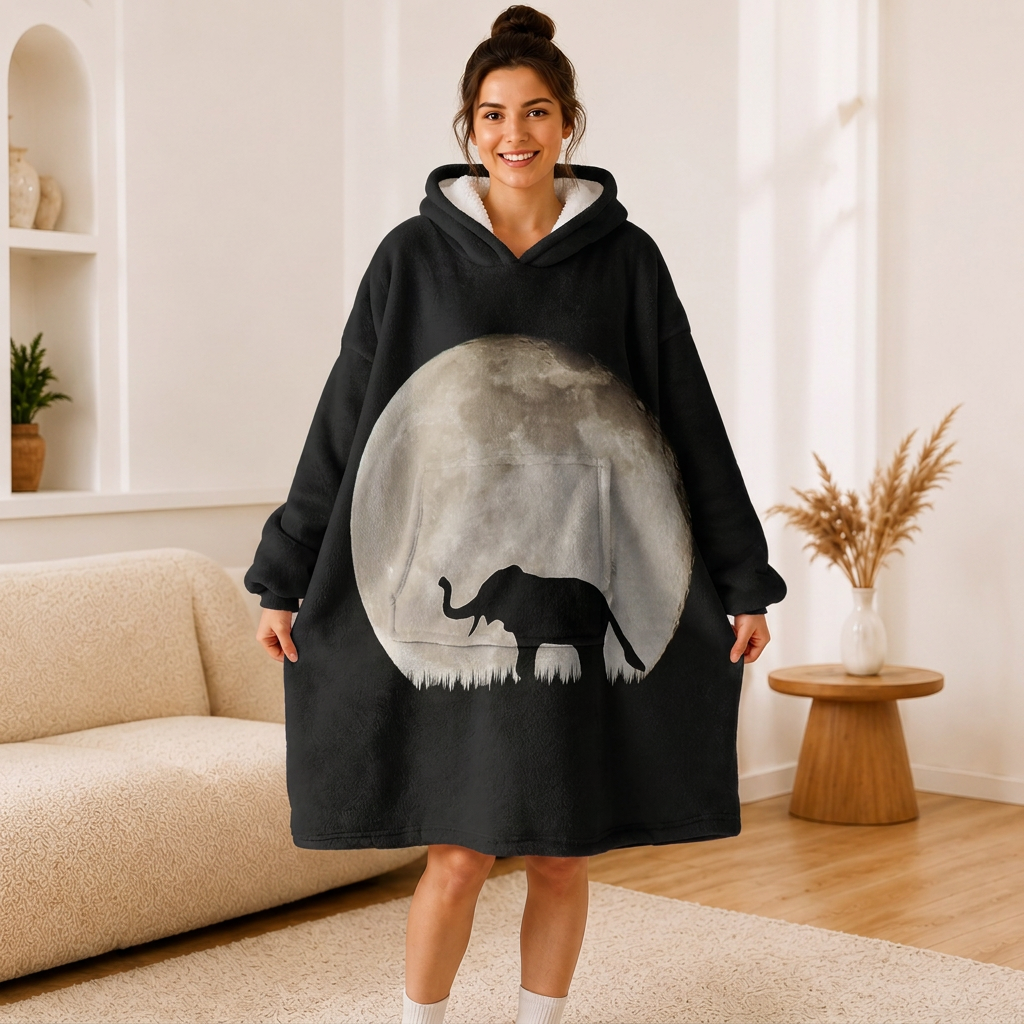 Moon Elephant Hoodie