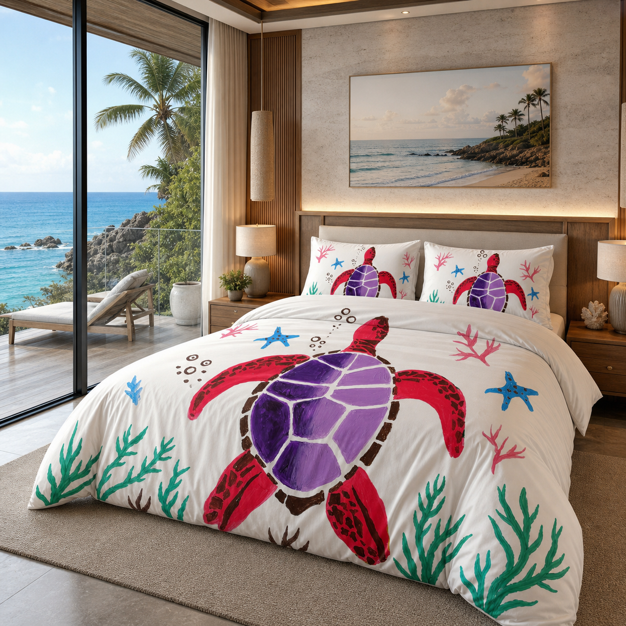 Red Sea Turtle Bedding Set