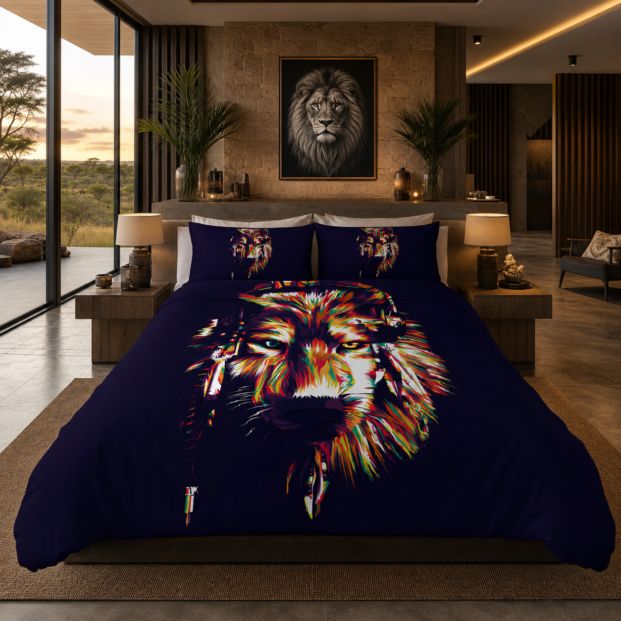 Wolf Headdress Bedding Set
