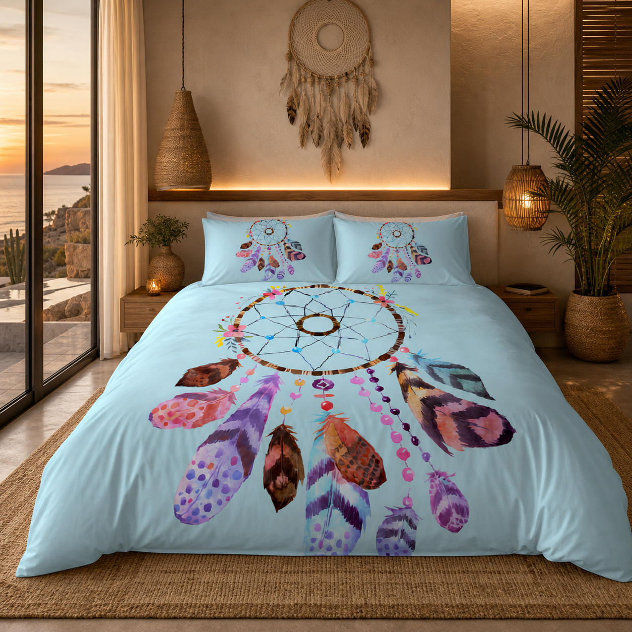 Feather Dreamcatcher Bedding Set