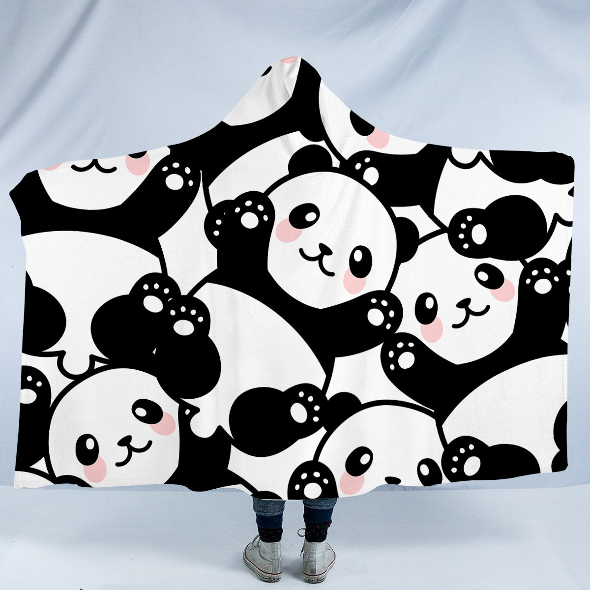 Panda Hooded Blanket