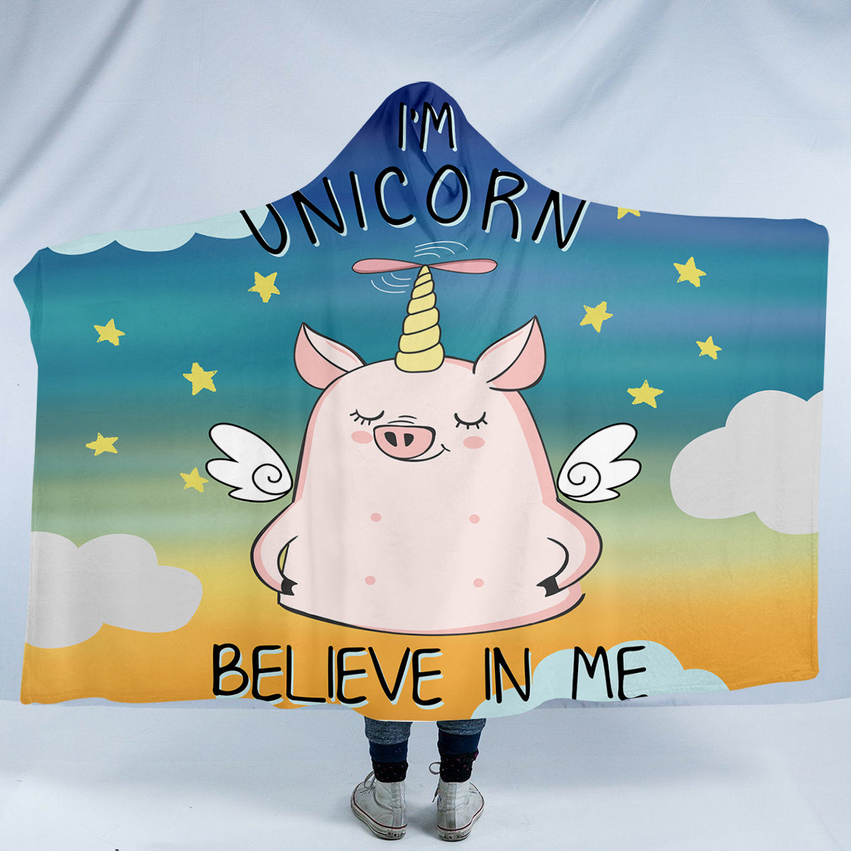 Believe In Me Hooded Blanket