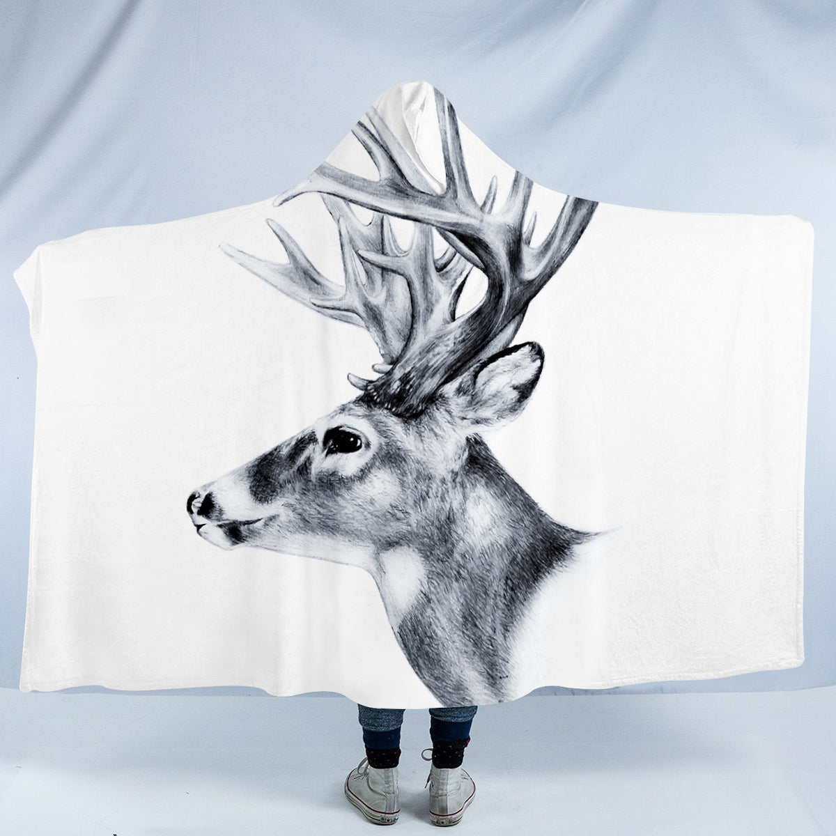 Deer Hooded Blanket