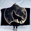 Midnight Wolf Hooded Blanket
