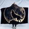 Midnight Wolf Hooded Blanket