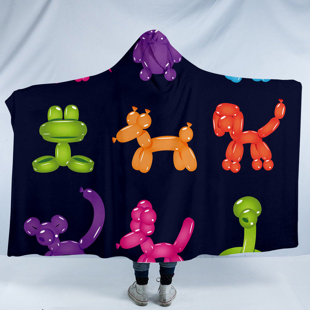 Balloon Animal Hooded Blanket