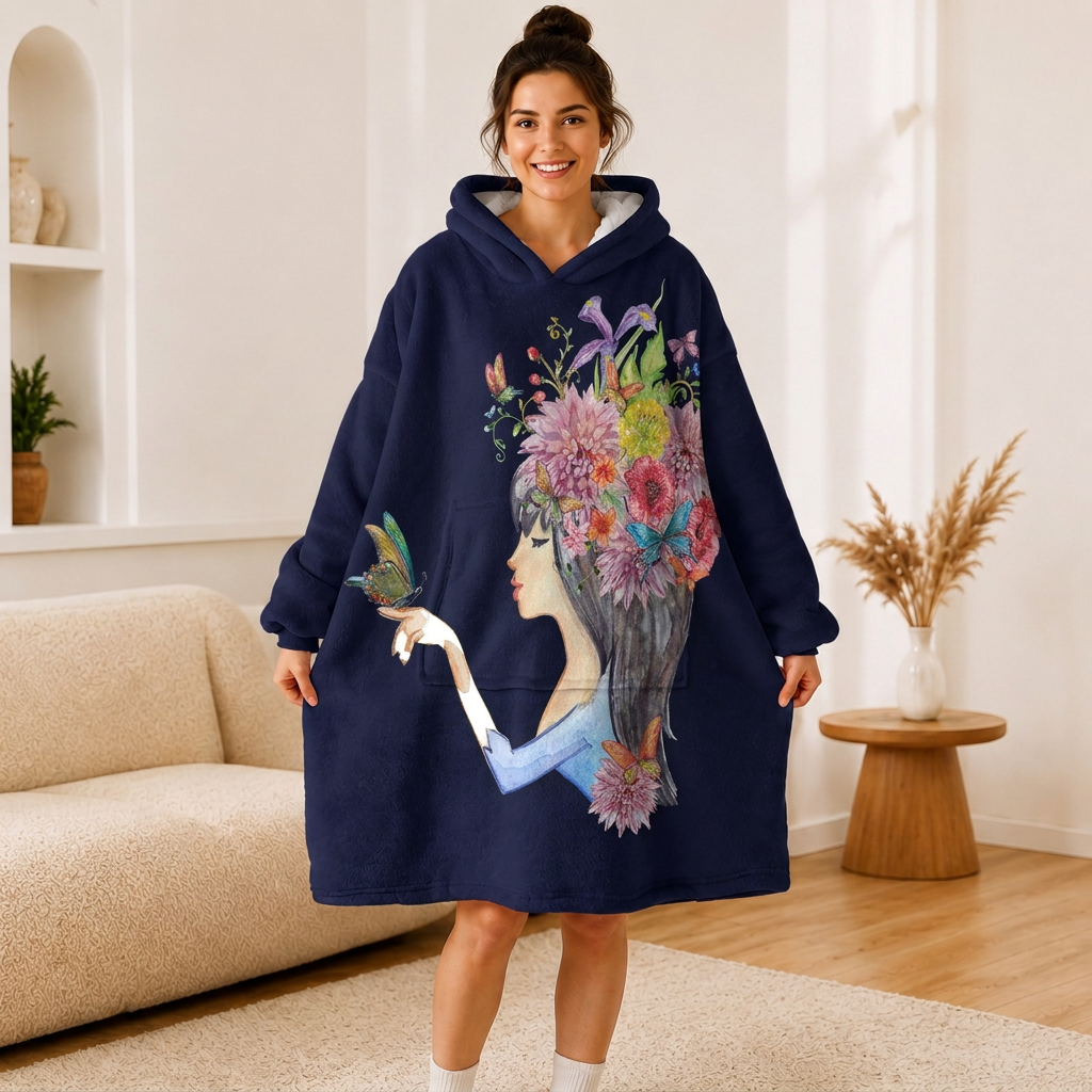 Floral Girl Hoodie
