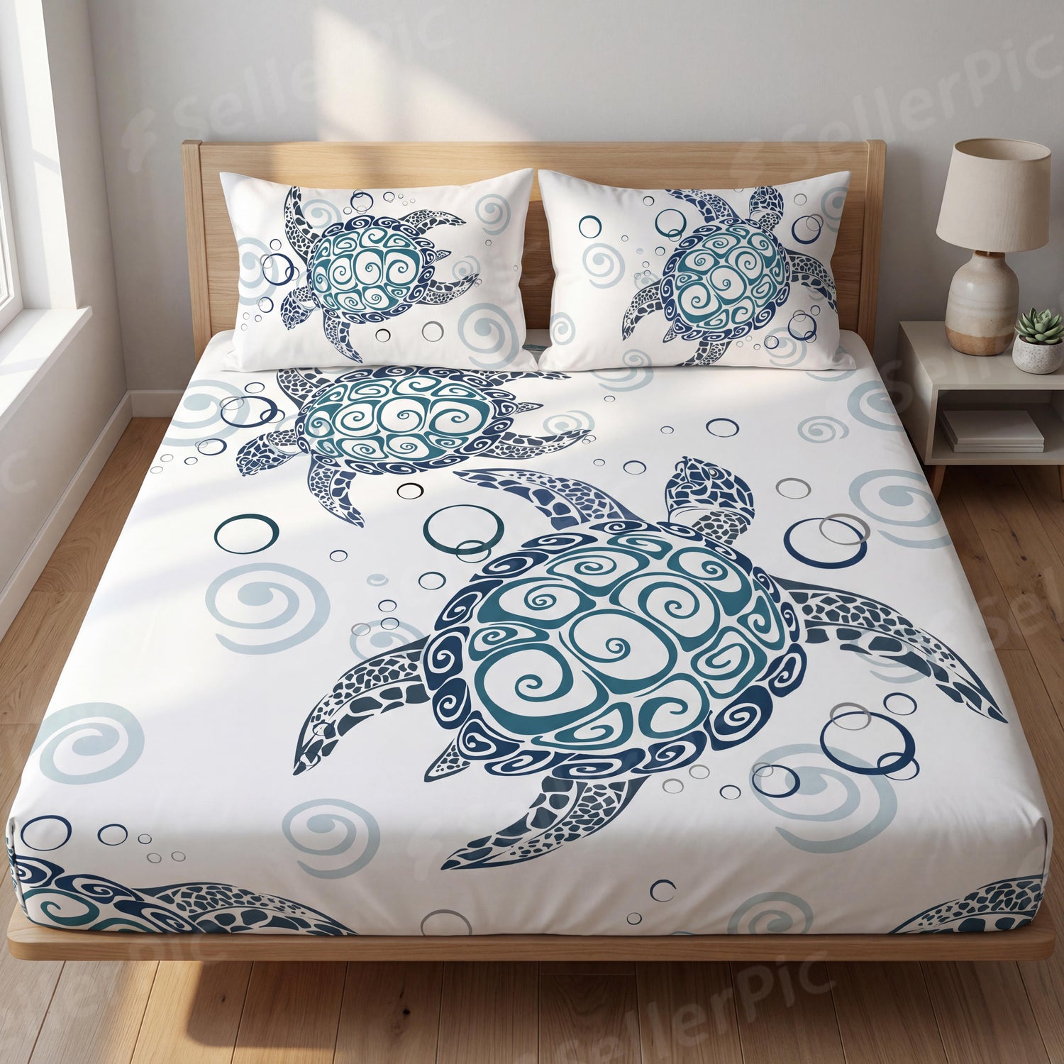 Marine Turtle Fitted Sheet